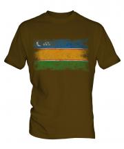 Karakalpakstan Distressed Flag Mens T-Shirt