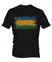 Karakalpakstan Distressed Flag Mens T-Shirt