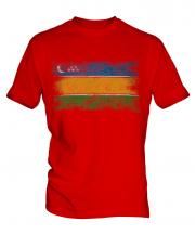 Karakalpakstan Distressed Flag Mens T-Shirt