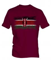 Kenya Distressed Flag Mens T-Shirt