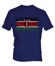 Kenya Distressed Flag Mens T-Shirt