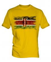Kenya Distressed Flag Mens T-Shirt