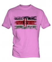 Kenya Distressed Flag Mens T-Shirt