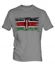 Kenya Distressed Flag Mens T-Shirt