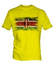 Kenya Distressed Flag Mens T-Shirt