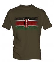 Kenya Distressed Flag Mens T-Shirt
