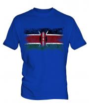 Kenya Distressed Flag Mens T-Shirt