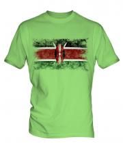 Kenya Distressed Flag Mens T-Shirt