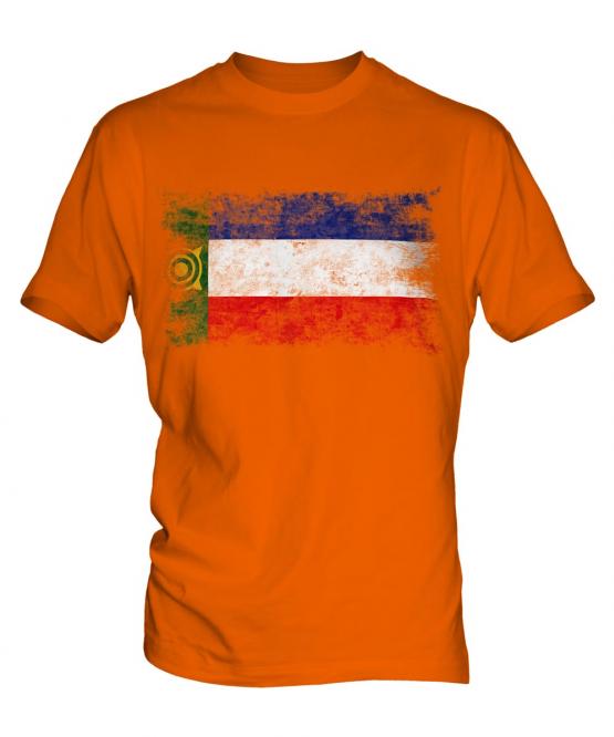 Khakassia Distressed Flag Mens T-Shirt