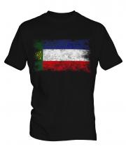 Khakassia Distressed Flag Mens T-Shirt