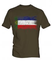 Khakassia Distressed Flag Mens T-Shirt