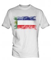 Khakassia Distressed Flag Mens T-Shirt