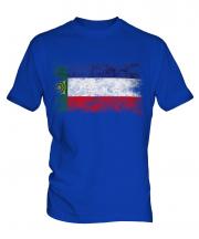 Khakassia Distressed Flag Mens T-Shirt