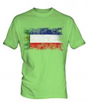 Khakassia Distressed Flag Mens T-Shirt