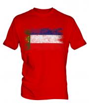 Khakassia Distressed Flag Mens T-Shirt