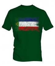 Khakassia Distressed Flag Mens T-Shirt
