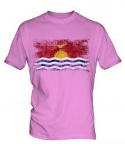 Kiribati Distressed Flag Mens T-Shirt