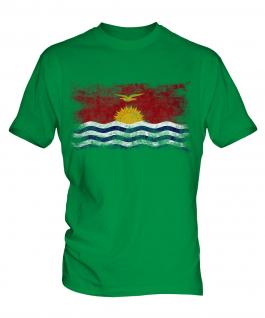 Kiribati Distressed Flag Mens T-Shirt