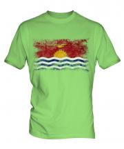 Kiribati Distressed Flag Mens T-Shirt