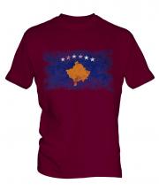 Kosovo Distressed Flag Mens T-Shirt