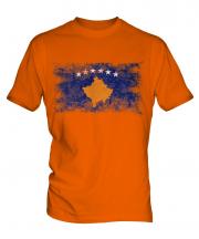 Kosovo Distressed Flag Mens T-Shirt