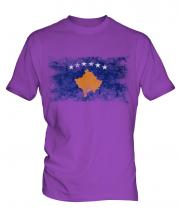 Kosovo Distressed Flag Mens T-Shirt