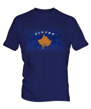 Kosovo Distressed Flag Mens T-Shirt