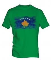 Kosovo Distressed Flag Mens T-Shirt