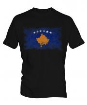 Kosovo Distressed Flag Mens T-Shirt