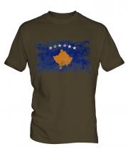 Kosovo Distressed Flag Mens T-Shirt