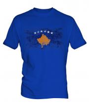 Kosovo Distressed Flag Mens T-Shirt