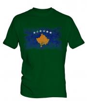 Kosovo Distressed Flag Mens T-Shirt