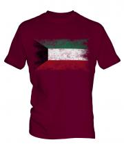 Kuwait Distressed Flag Mens T-Shirt
