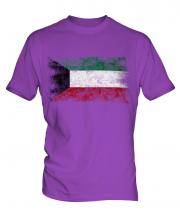 Kuwait Distressed Flag Mens T-Shirt