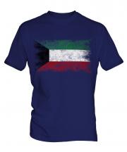 Kuwait Distressed Flag Mens T-Shirt