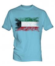 Kuwait Distressed Flag Mens T-Shirt