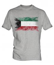 Kuwait Distressed Flag Mens T-Shirt