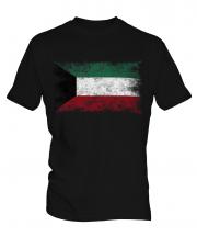 Kuwait Distressed Flag Mens T-Shirt