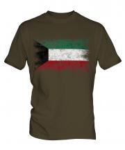 Kuwait Distressed Flag Mens T-Shirt