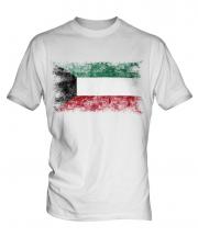 Kuwait Distressed Flag Mens T-Shirt