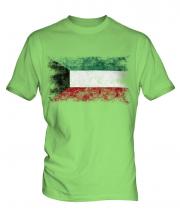 Kuwait Distressed Flag Mens T-Shirt