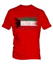 Kuwait Distressed Flag Mens T-Shirt