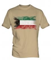 Kuwait Distressed Flag Mens T-Shirt