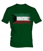 Kuwait Distressed Flag Mens T-Shirt