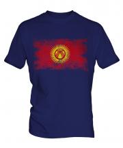 Kyrgyzstan Distressed Flag Mens T-Shirt