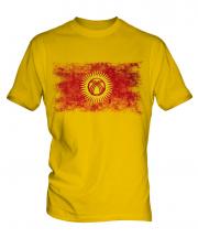 Kyrgyzstan Distressed Flag Mens T-Shirt