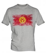 Kyrgyzstan Distressed Flag Mens T-Shirt