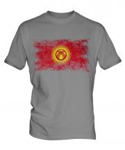 Kyrgyzstan Distressed Flag Mens T-Shirt