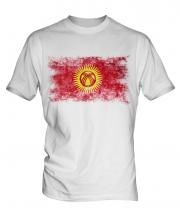Kyrgyzstan Distressed Flag Mens T-Shirt