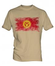Kyrgyzstan Distressed Flag Mens T-Shirt